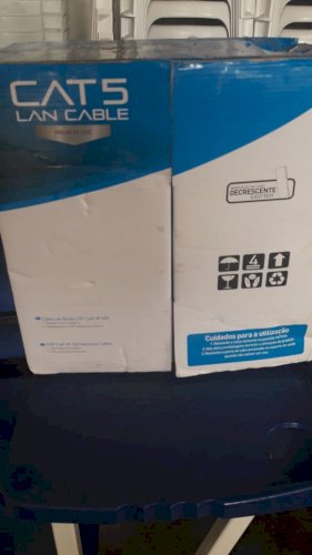 Cabo Rede Cat 5 Par Trançado 4 pares cx 300 metros