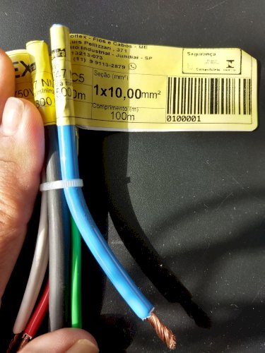 Cabo 10mm pela metade...