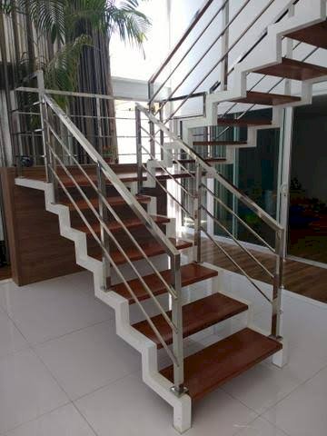 Corrimão e guarda corpo em aço inox 