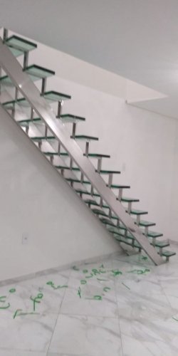 Corrimão e guarda corpo em aço inox 