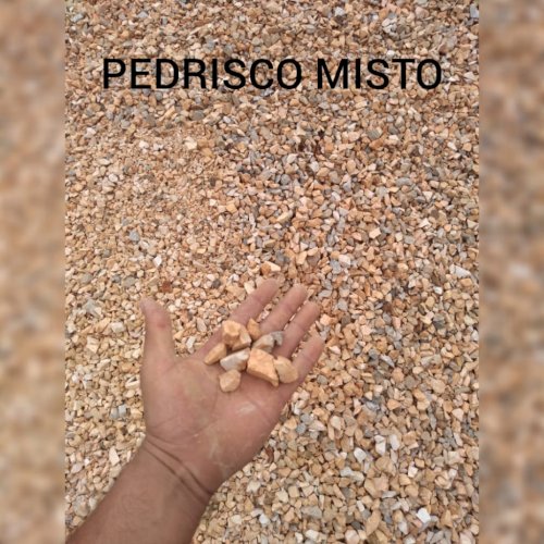 Saibro , Pedrisco , Pedra Branca jardim 