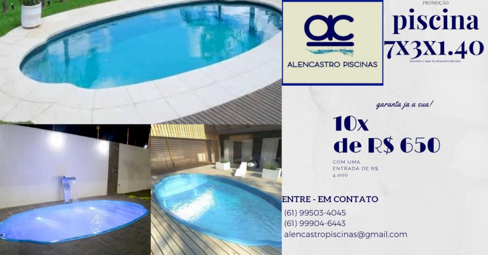 PISCINA DE FIBRA 7X3.40