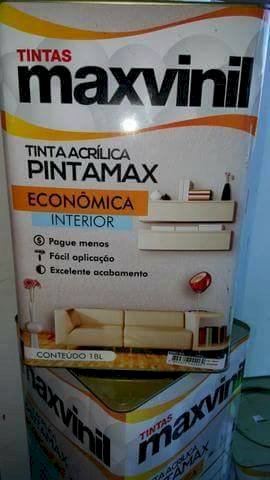 tinta 18L maxvinil econômica na Cuiabá tintas - Loja no Cpa e Cristo rei