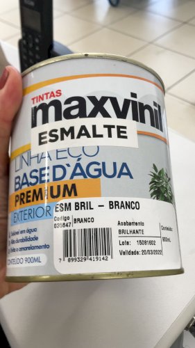 Tinta esmalte base d’água 