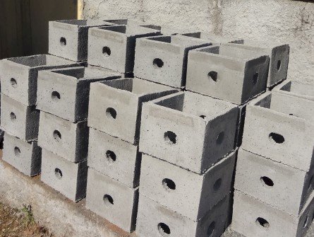 Caixa concreto com tampa