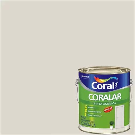 Tinta Acrílica Coralar Branco Gelo - CORAL 3,6L