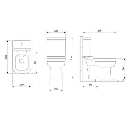 Kit Vaso Sanitário com Caixa Acoplada e Assento Soft Close Elite 